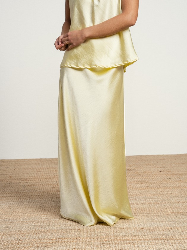 Satin skirt