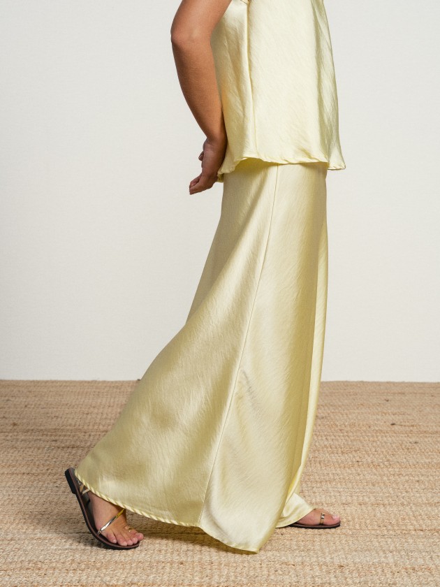 Satin skirt