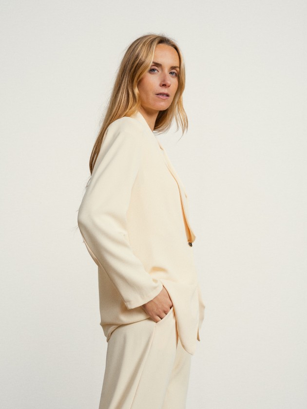 Coat with gold button Coat with gold button