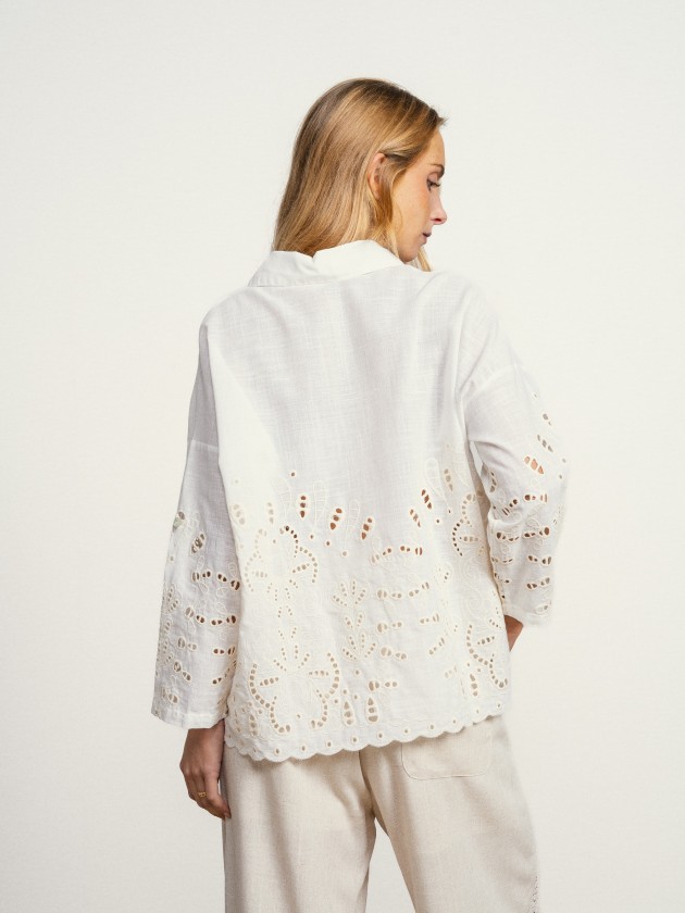 Cotton shirt with embroidery Cotton shirt with embroidery