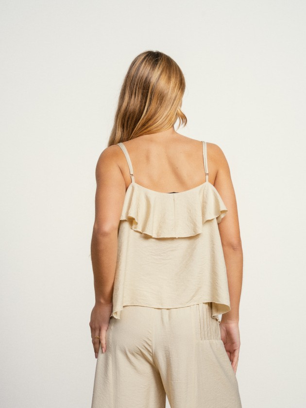 Top with ruffles