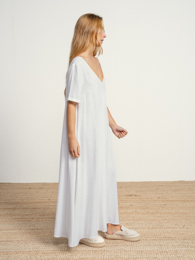 V-neck dress