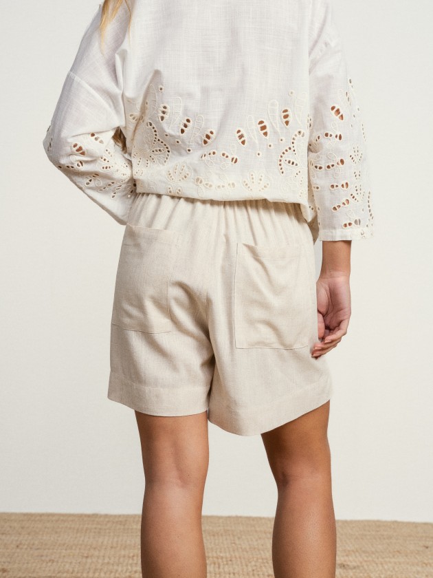 Linen shorts