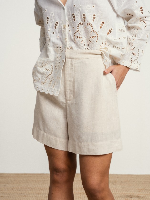 Linen shorts