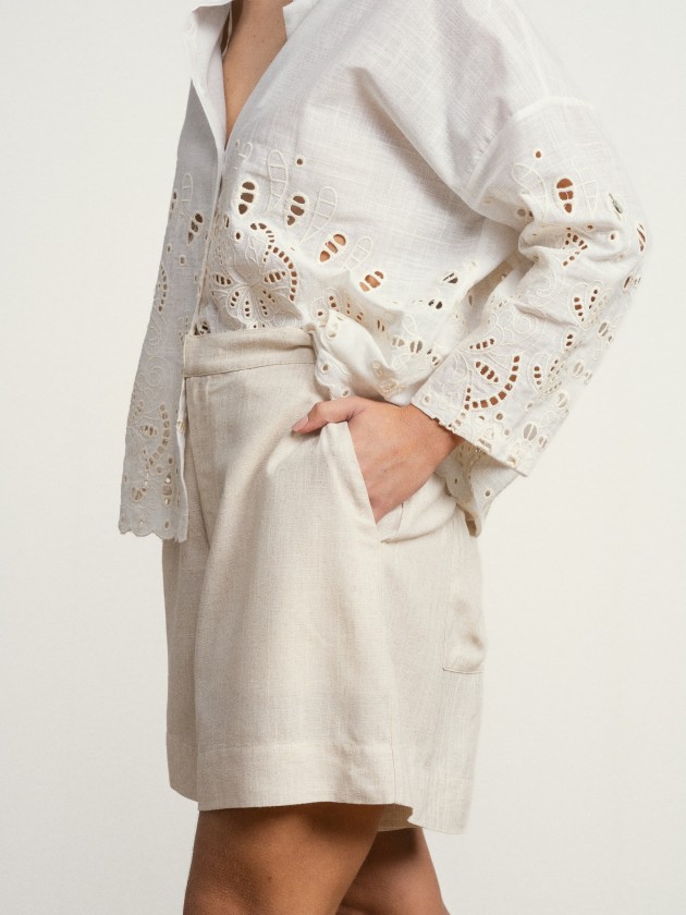 Linen shorts