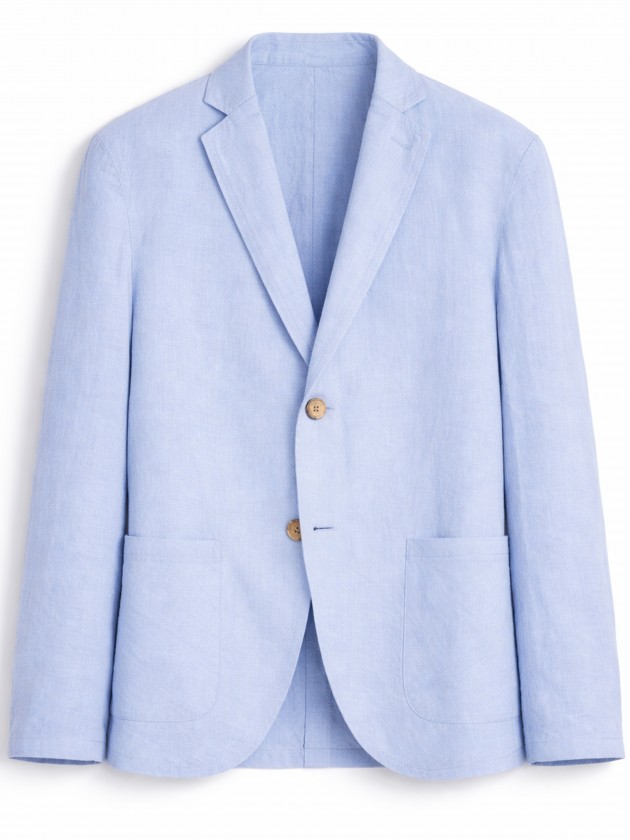 100% linen suit blazer