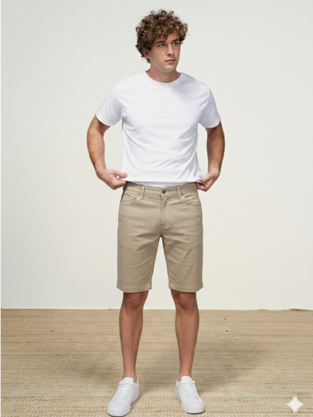 Cotton bermuda shorts