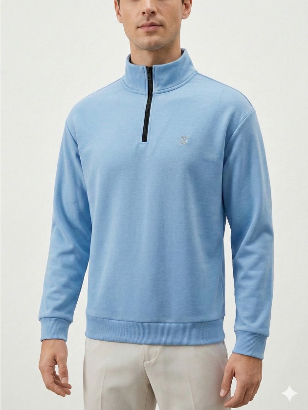 Polo shirt with zipper closure Polo shirt with zipper closure