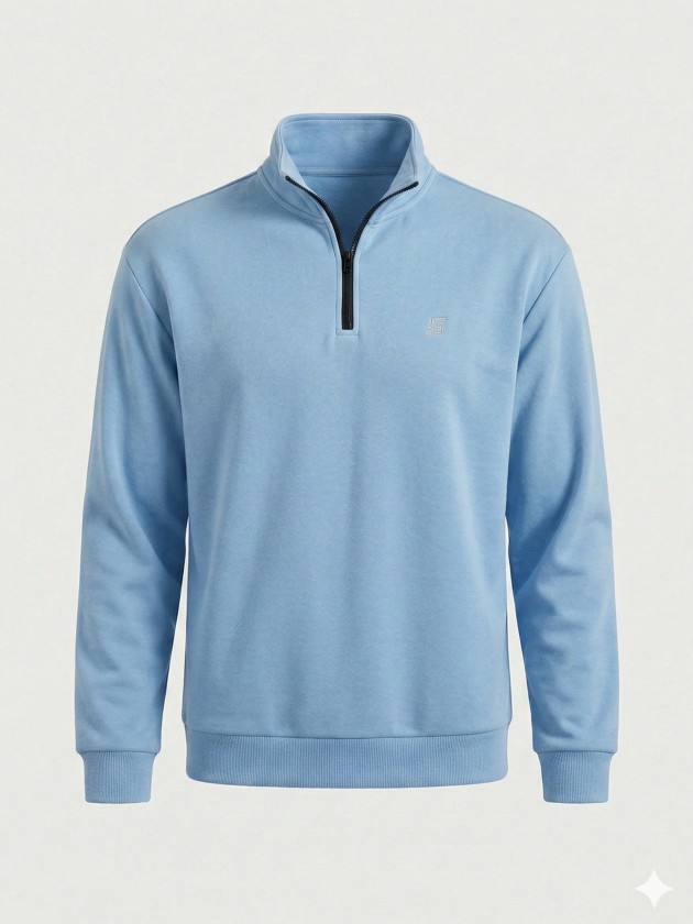 Polo shirt with zipper closure Polo shirt with zipper closure
