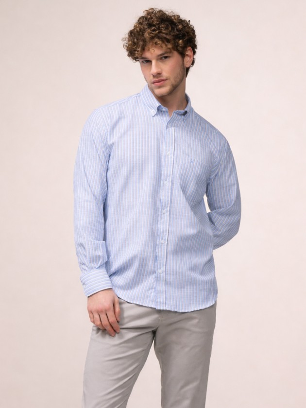 Camisa às riscas Camisa às riscas