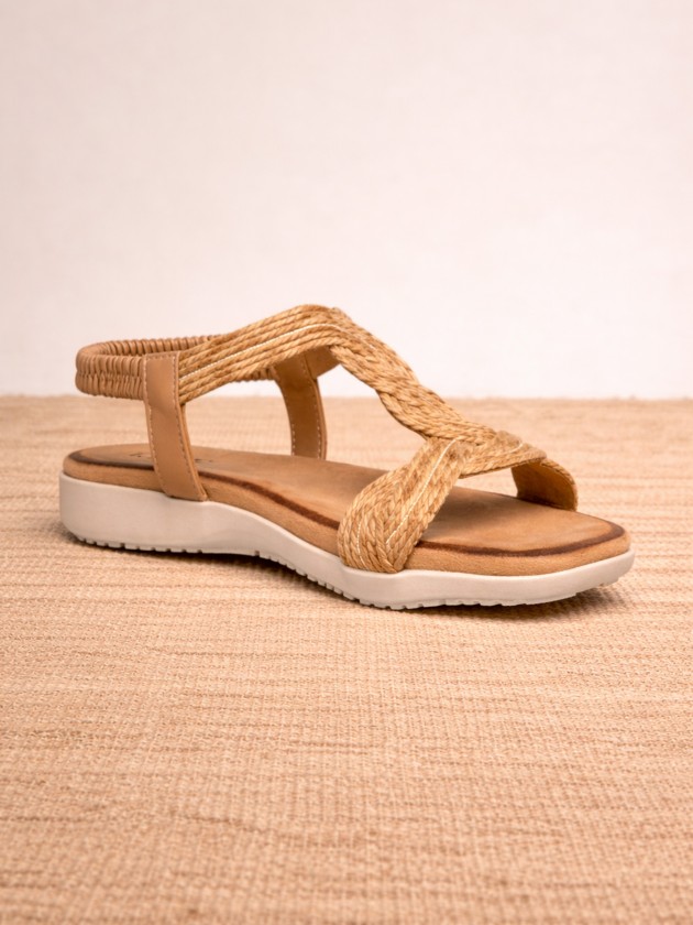 Open sandals with star rope
