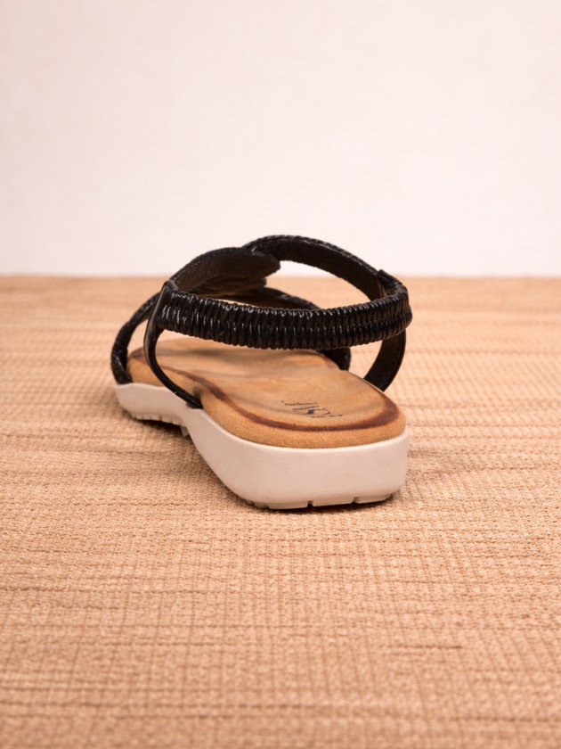 Open sandals with star rope