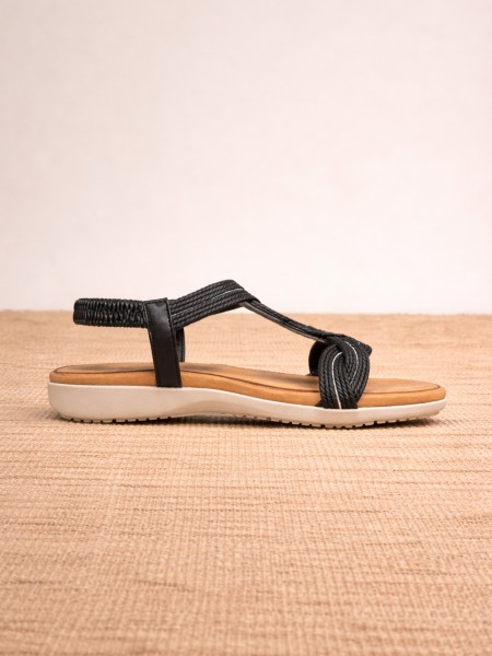 Open sandals with star rope