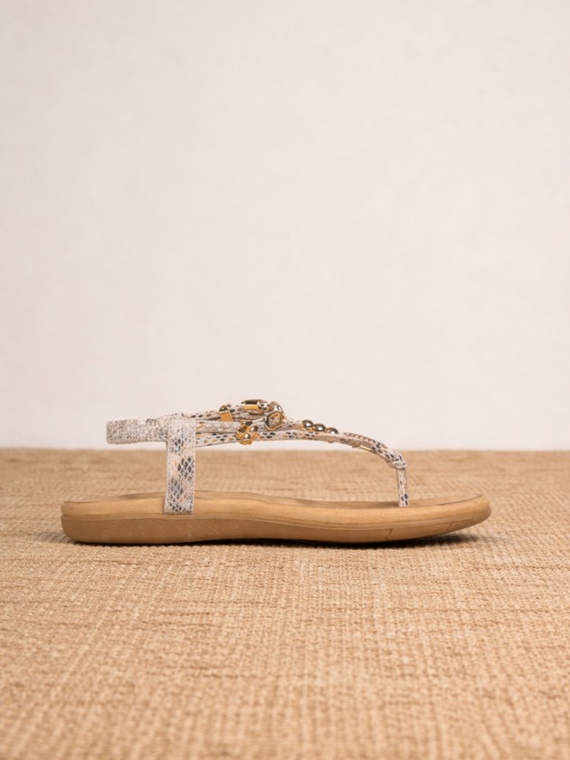 Open sandals with applications