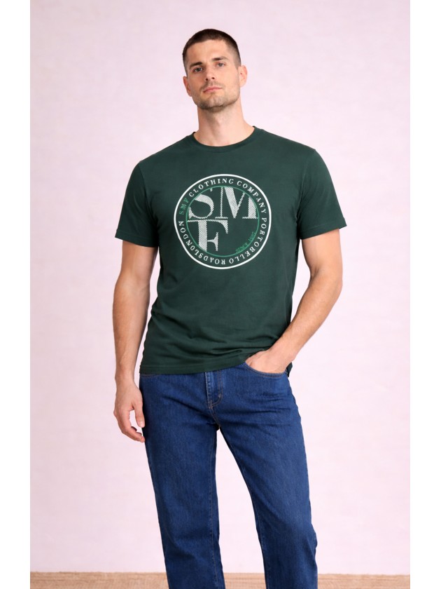 Printed t-shirt with graphic design