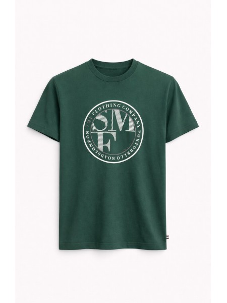 Printed t-shirt with graphic design