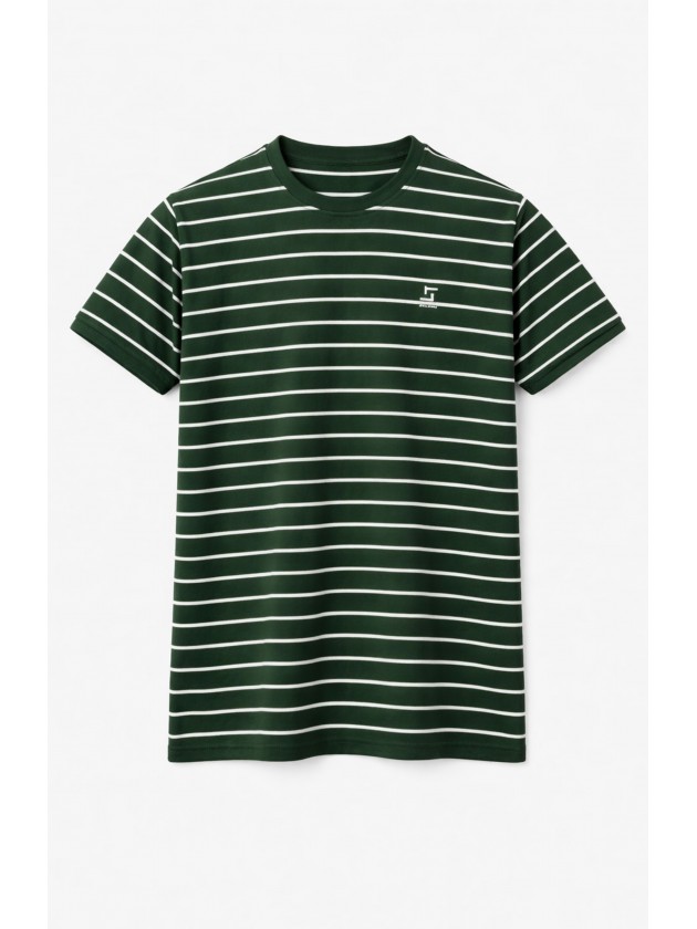 T-shirt de corte regular em algodão T-shirt de corte regular em algodão