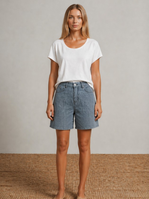 Regular fit denim shorts Regular fit denim shorts