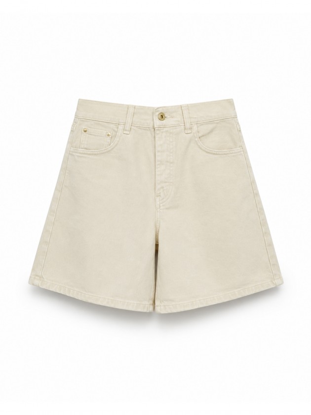 High-waisted straight-cut shorts High-waisted straight-cut shorts