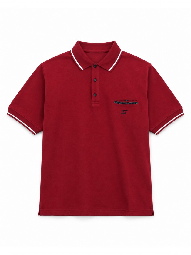 Polo piqu� contrastes