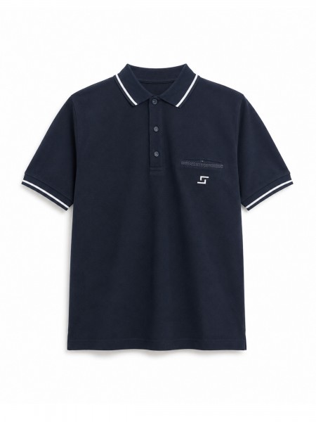 Polo piqu� contrastes