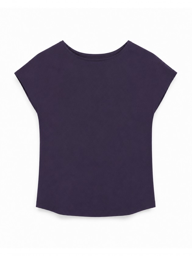 T-shirt à coupe fluide en tissu léger T-shirt à coupe fluide en tissu léger