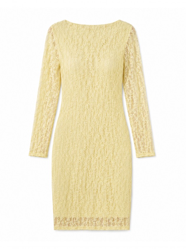 Midi dress with lace Midi dress with lace