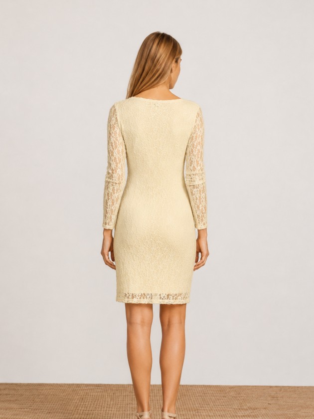 Midi dress with lace Midi dress with lace