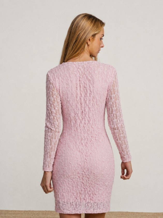 Midi dress with lace Midi dress with lace