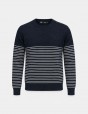 Striped knit sweater