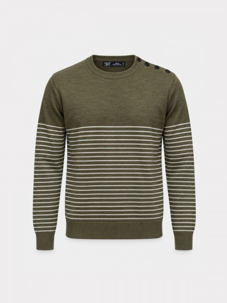 Striped knit sweater