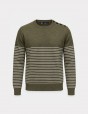 Striped knit sweater