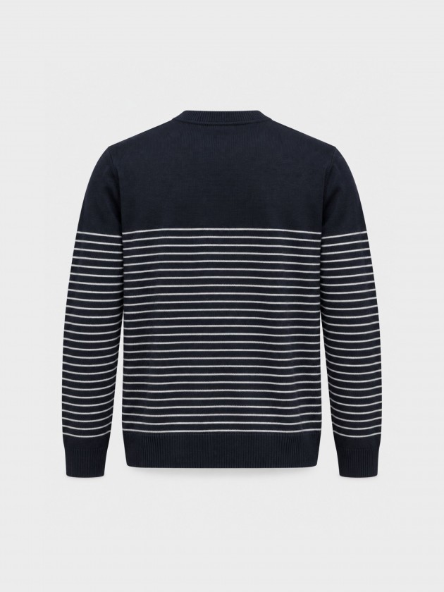 Striped knit sweater