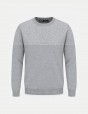 Two-tone jacquard knit sweater
