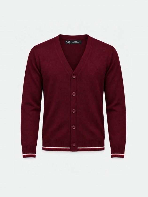 Knit cardigan with buttons