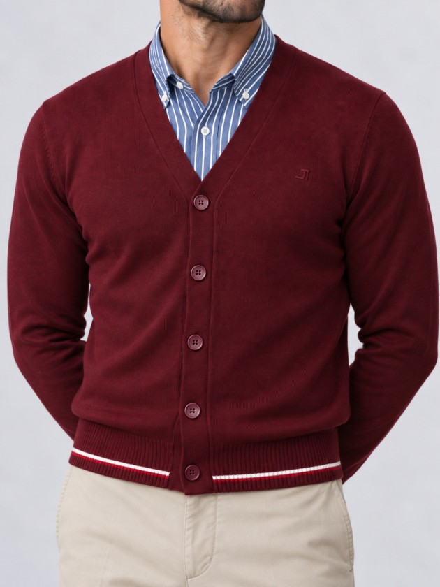 Knit cardigan with buttons