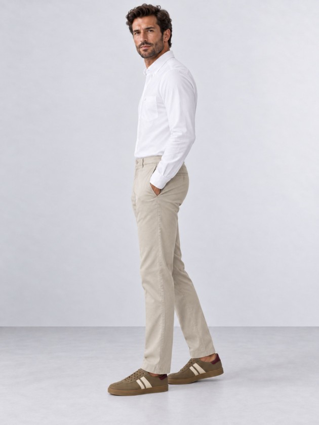 Chino twill pants