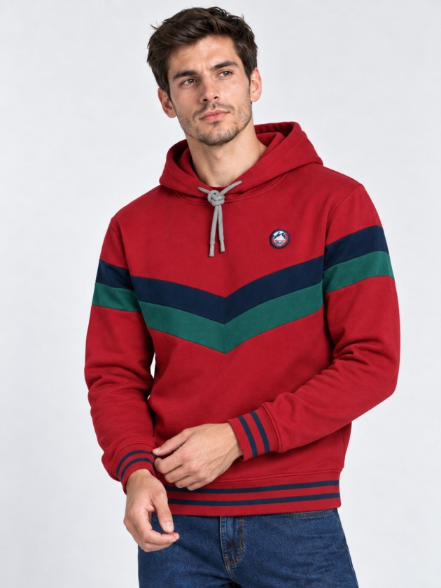 Pique polo shirt with straight collar and perforated texture Pique polo shirt with straight collar and perforated texture