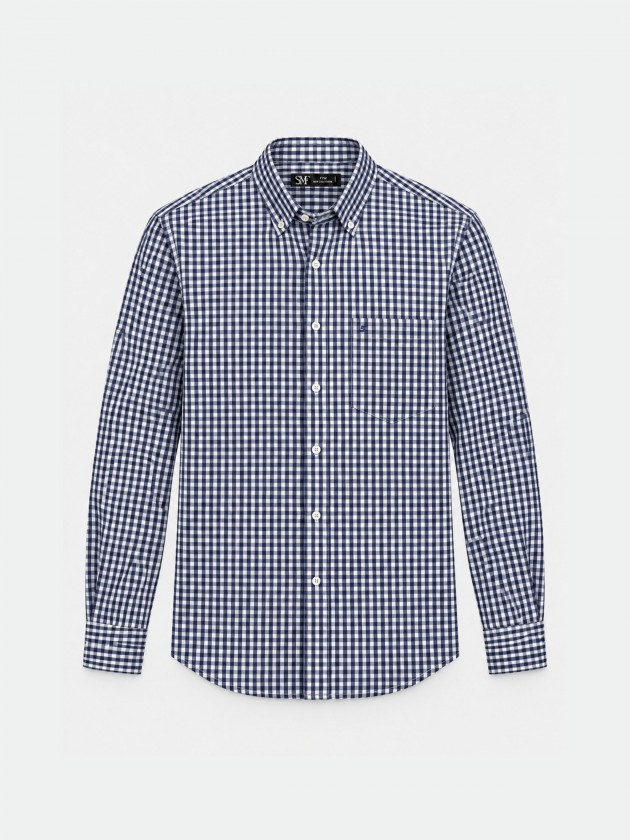 Regular fit plaid shirt