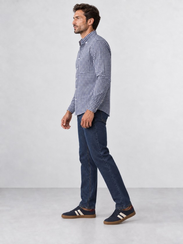 Regular fit plaid shirt