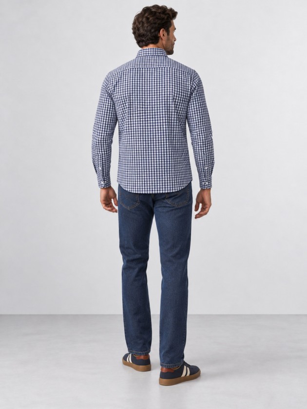 Regular fit plaid shirt