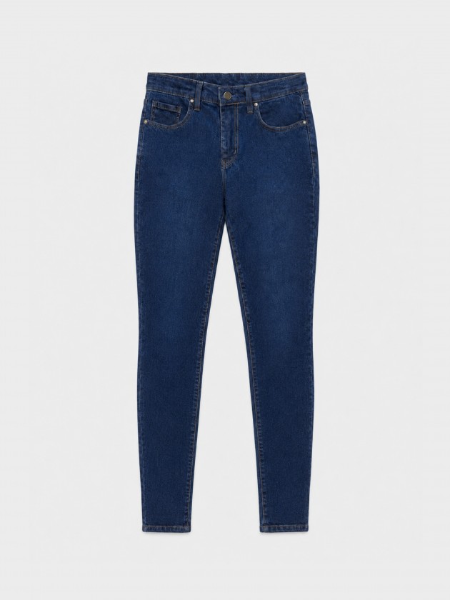 Jean slim taille haute