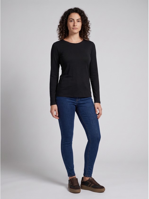 Jean slim taille haute