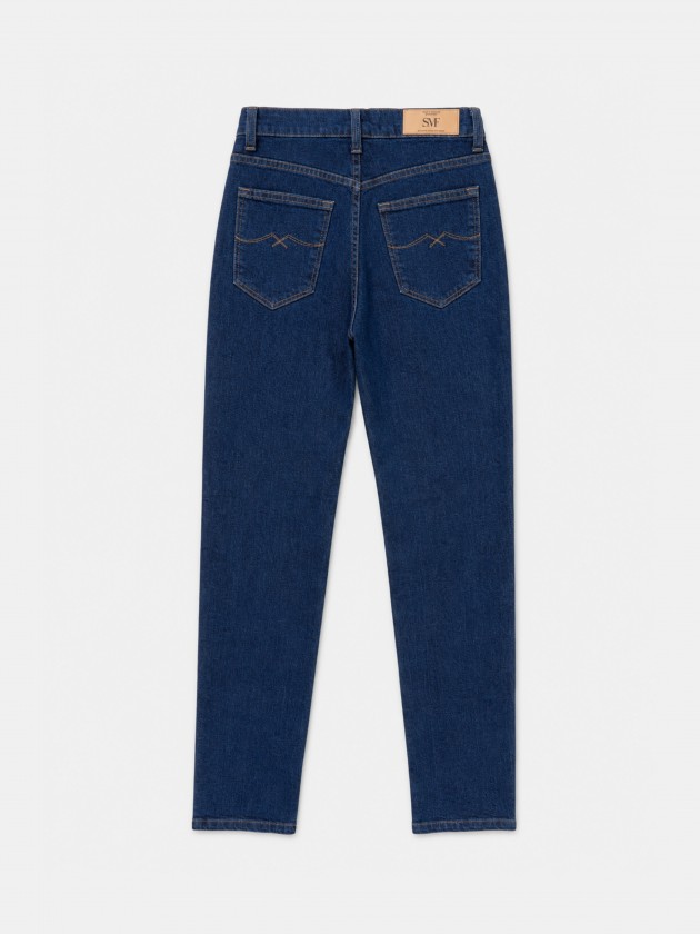 Jean slim taille haute