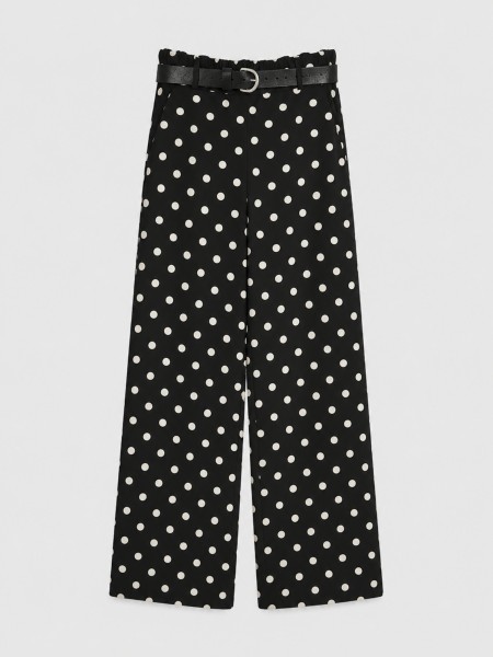 Pantalon fluide � pois