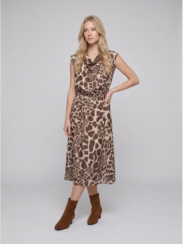 Vestido comprido estampado Vestido comprido estampado