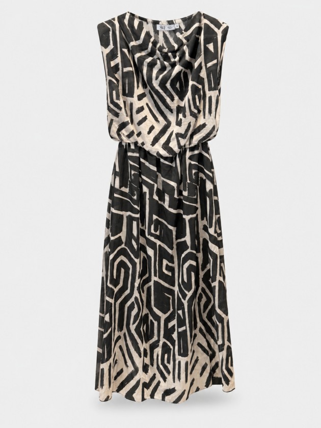 Long printed dress