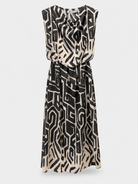Long printed dress