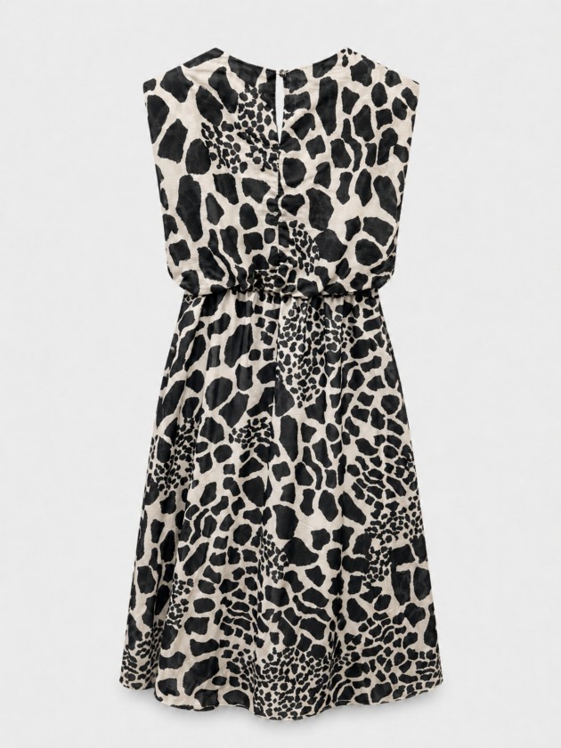 Long printed dress