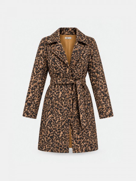 Trench-coat � imprim� animalier